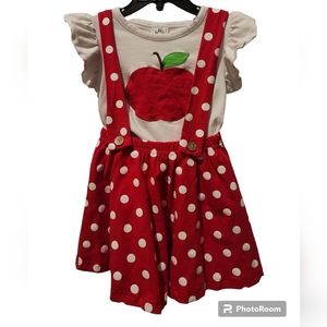 BMG Girl's Boutique Red Apple Set back to school